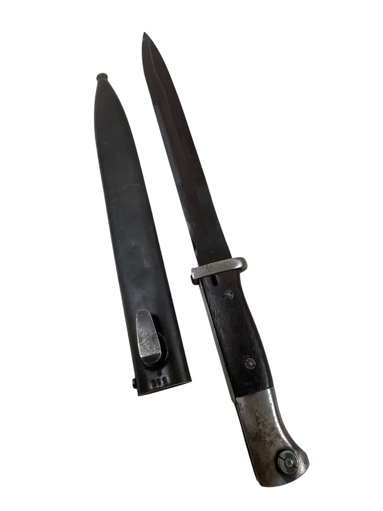 WW2 German K98 Bayonet With Scabbard Dated 1941 and 1943 Captured French WW2 German K98 Bayonet With Scabbard Dated 1941 and 1943 Captured French