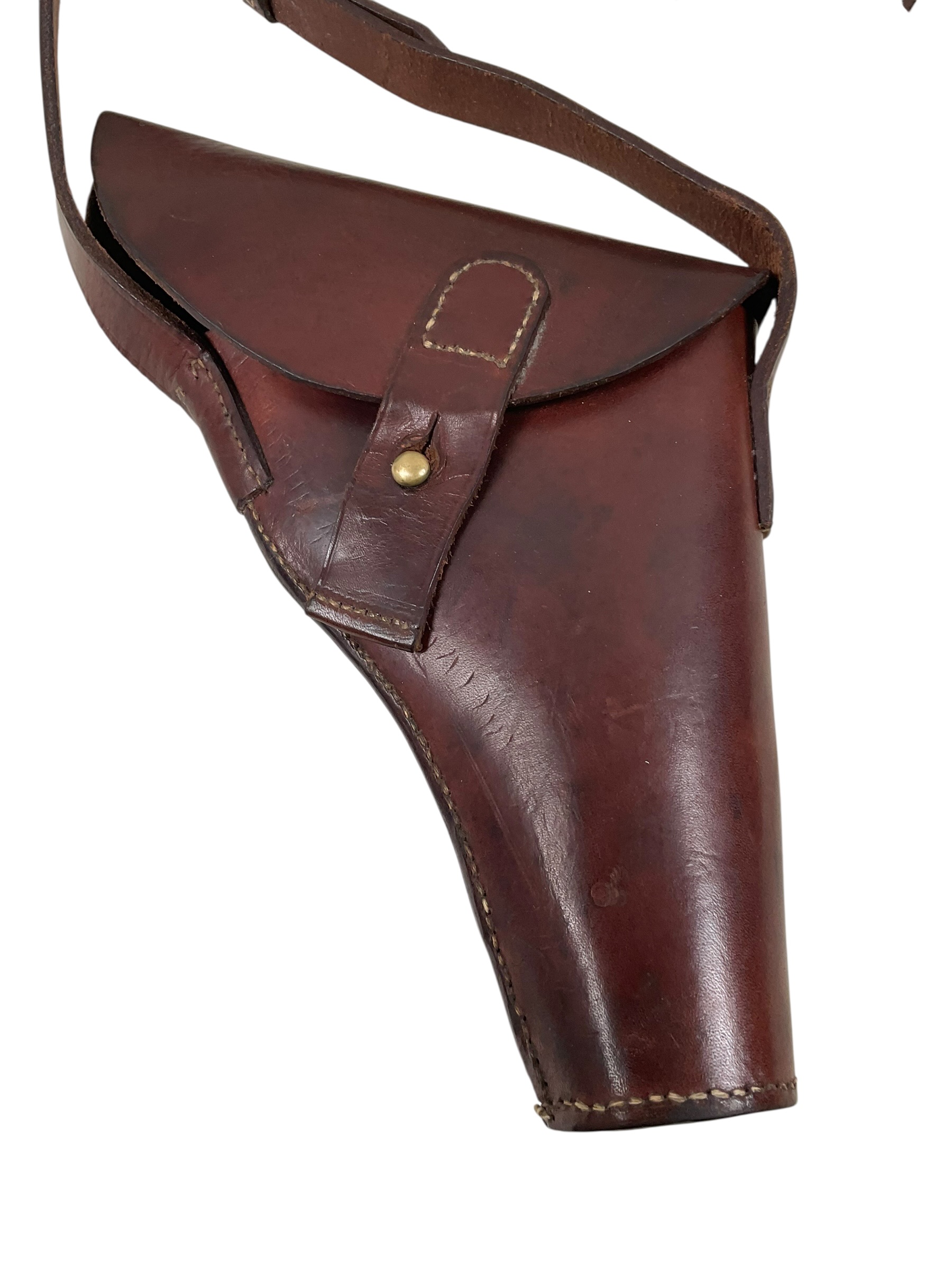 WW2 Canadian Brown Leather Flare Pistol Holster WW2 Canadian Brown Leather Flare Pistol Holster