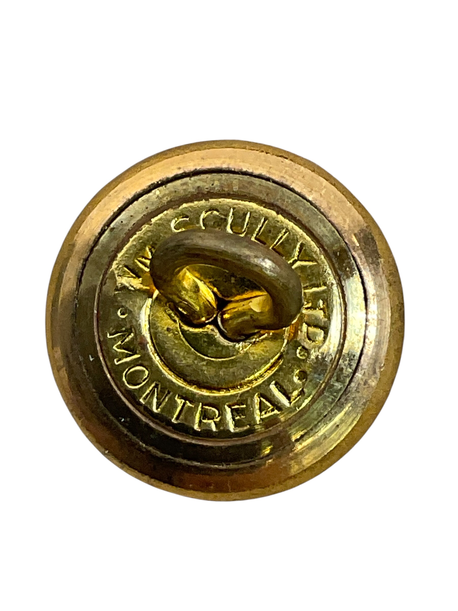 WW2 Canadian 2nd/10th Dragoons Officer's Guilt Pocket Button WW2 Canadian 2nd/10th Dragoons Officer's Guilt Pocket Button