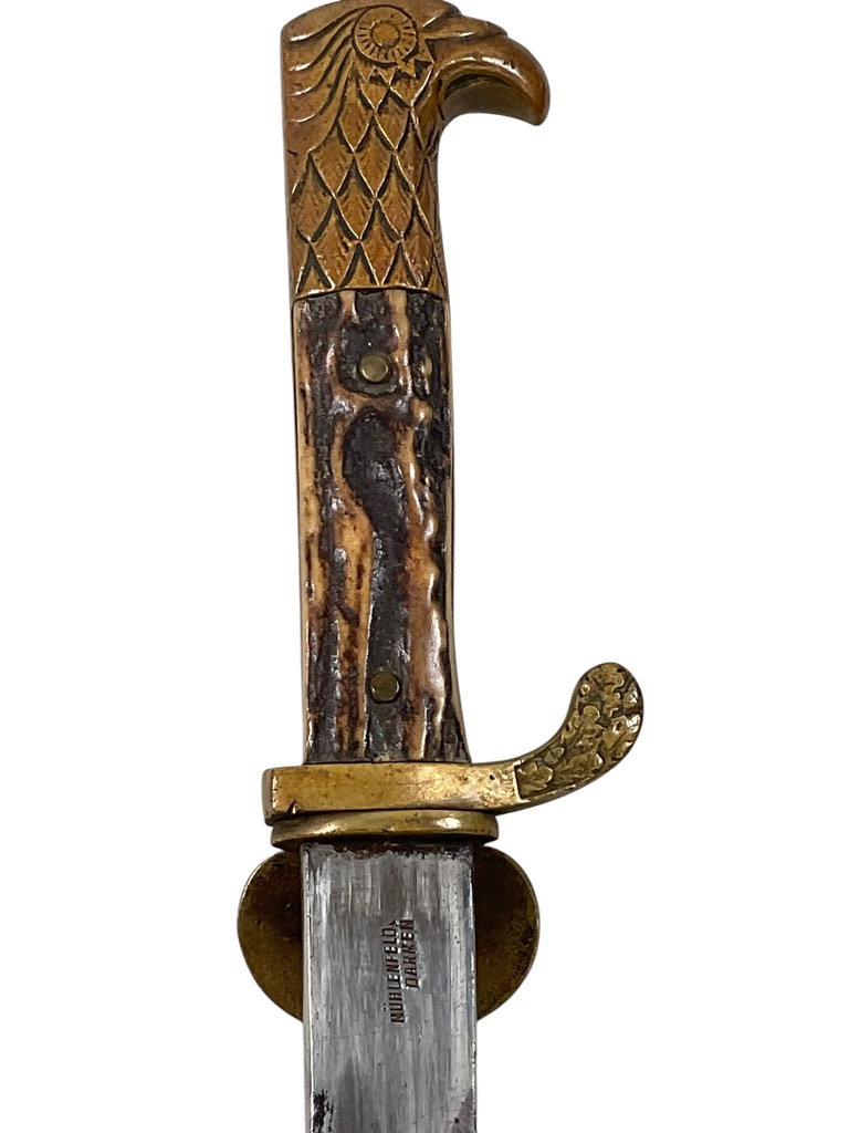 WW1 Imperial German Rural Police Bayonet With Scabbard Maker WKC Distributor Muhlenfeld Barmen WW1 Imperial German Rural Police Bayonet With Scabbard Maker WKC Distributor Muhlenfeld Barmen