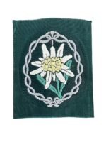 WW2 German Mountain Troops Edelweiss Bevo Woven Sleeve Patch Insignia