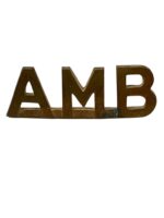 WW1 Canadian CEF Ambulance AMB Shoulder Title Insignia Single WW1 Canadian CEF Ambulance AMB Shoulder Title Insignia Single