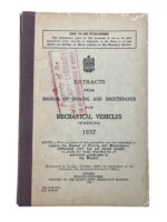 WW2 Canadian Mechanical Vehicles Wheeled 1937 Used Softcover Reference Book