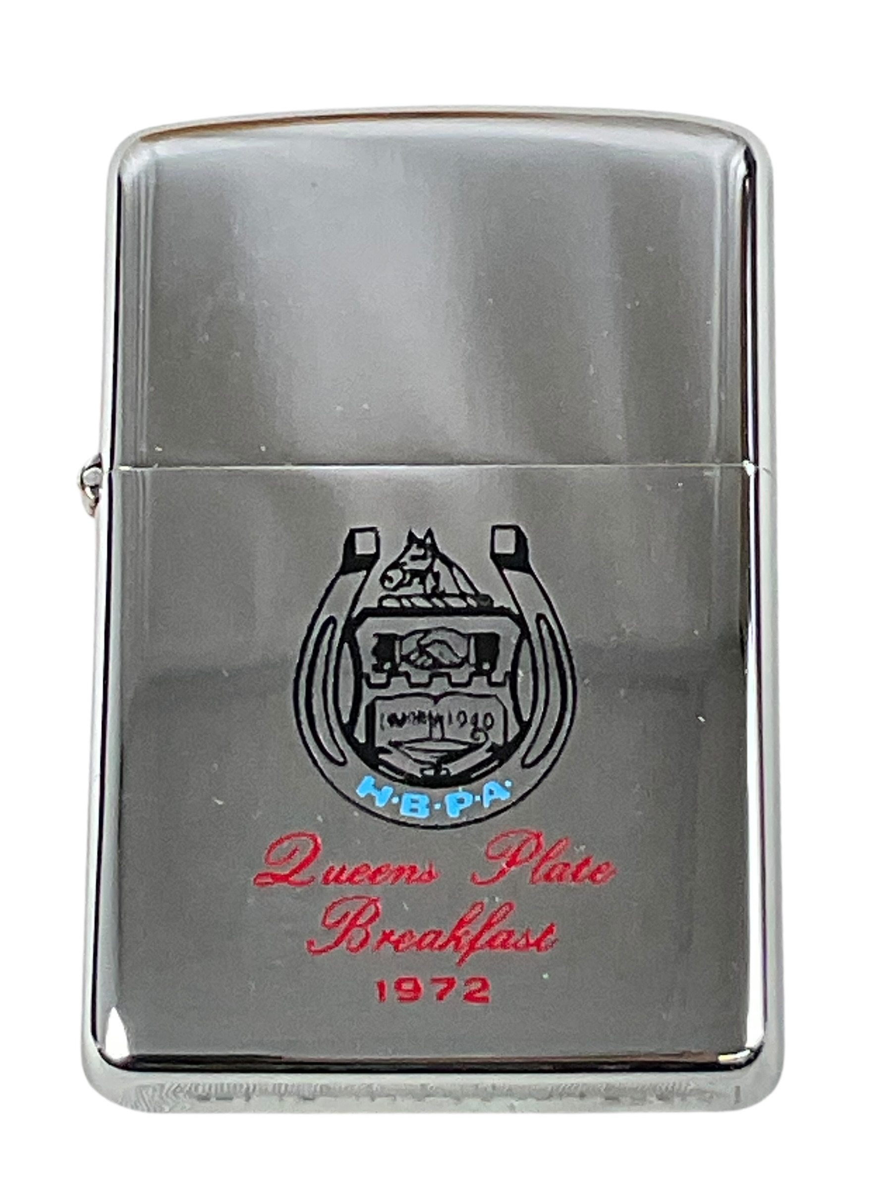 Canadian Zippo Lighter Queen's Plate Breakfast 1972 NIB Canadian Zippo Lighter Queen's Plate Breakfast 1972 NIB