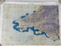 WW2 British RAF South Wales Map 23" X 32 1/2"