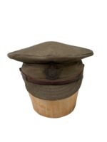 WW1 Canadian CEF 13th CRT Denim Trench Cap Size 6 7/8 Dated 1918