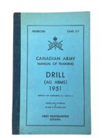 Canadian Army Manual of Training Drill All Arms 1951 Used Softcover Reference Book