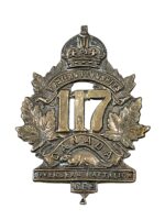 WW1 Canadian CEF 117th Battalion Cap Badge