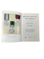 British Battles and Medals Major LL Gordon Hard Cover Reference Book