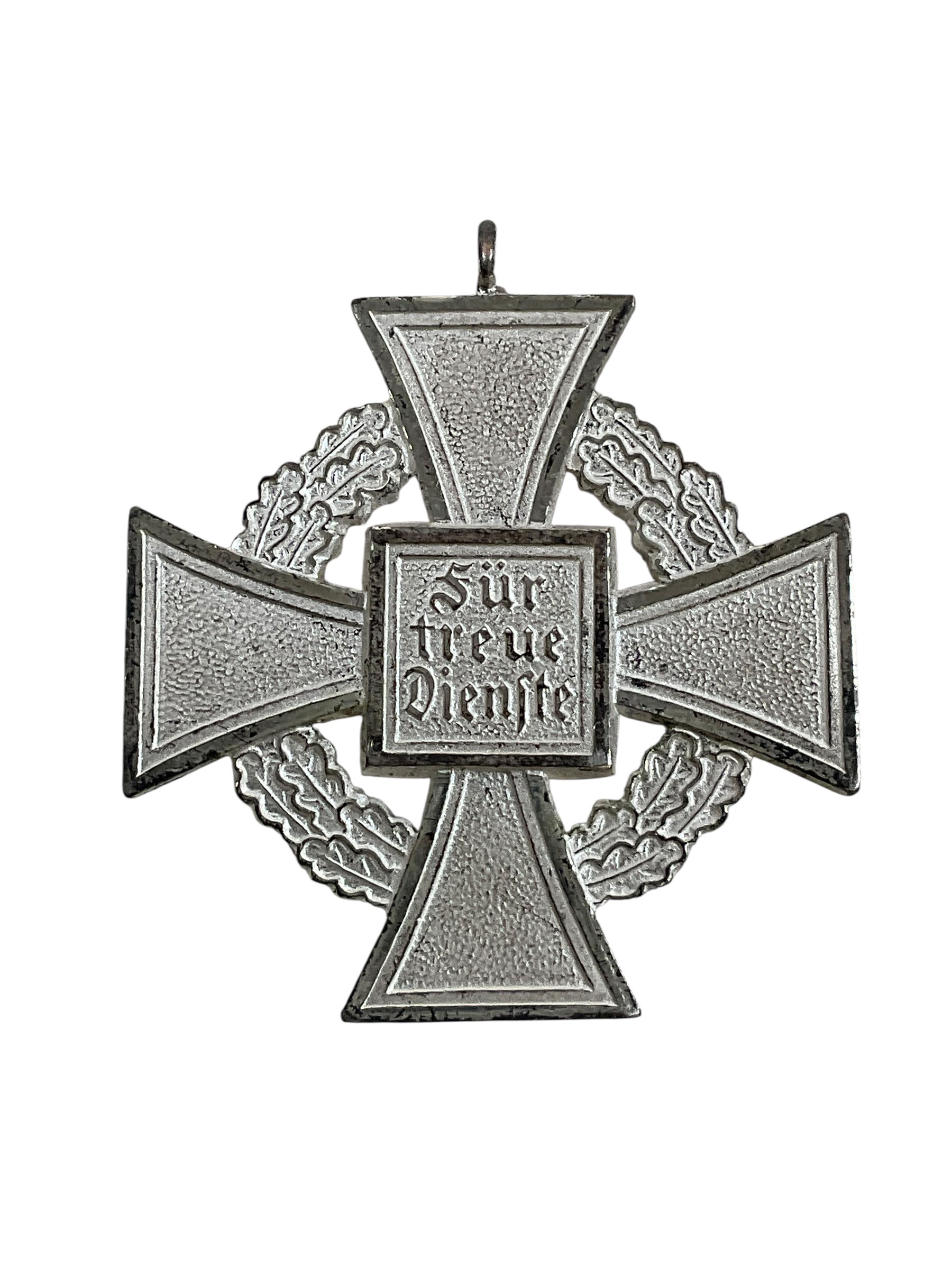 WW2 German 25-Year Faithful Service Medal Full Size No Ribbon No Loop WW2 German 25-Year Faithful Service Medal Full Size No Ribbon No Loop
