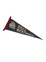 WW2 Canadian RCN Navy H.M.C.S. Wentworth Pennant 23" X 7 1/2"