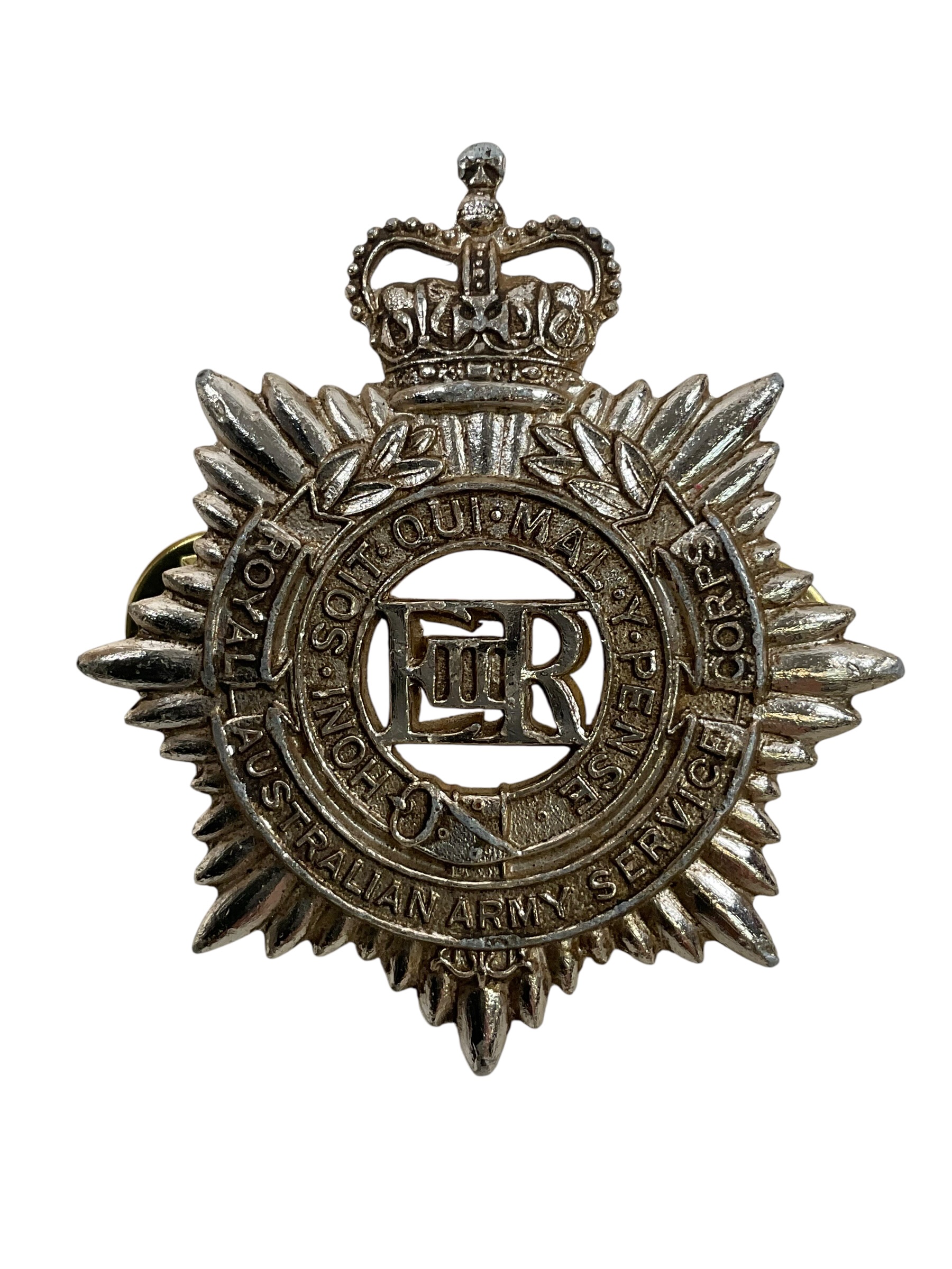 Royal Australian Army Service Corps Staybright Cap Badge Royal Australian Army Service Corps Staybright Cap Badge