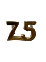 WW1 Canadian CEF 75th Battalion Shoulder Number Insignia Single WW1 Canadian CEF 75th Battalion Shoulder Number Insignia Single