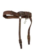 WW1 Canadian CEF Leather Snake Belt With Sword Slings Unit Marked Fort Garry Horse
