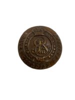 Royal Canadian Regiment Edward the 7th Medium Size Pocket Button Royal Canadian Regiment Edward the 7th Medium Size Pocket Button