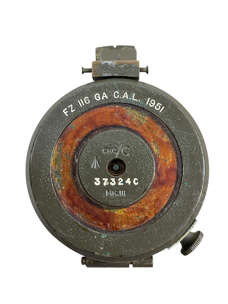 British Army Korean War Marching Compass Dated 1951 Broad Arrowed British Army Korean War Marching Compass Dated 1951 Broad Arrowed