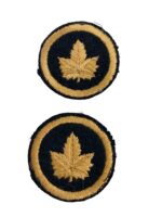 WW2 Canadian Military Headquarters Patches Pair British Made WW2 Canadian Military Headquarters Patches Pair British Made