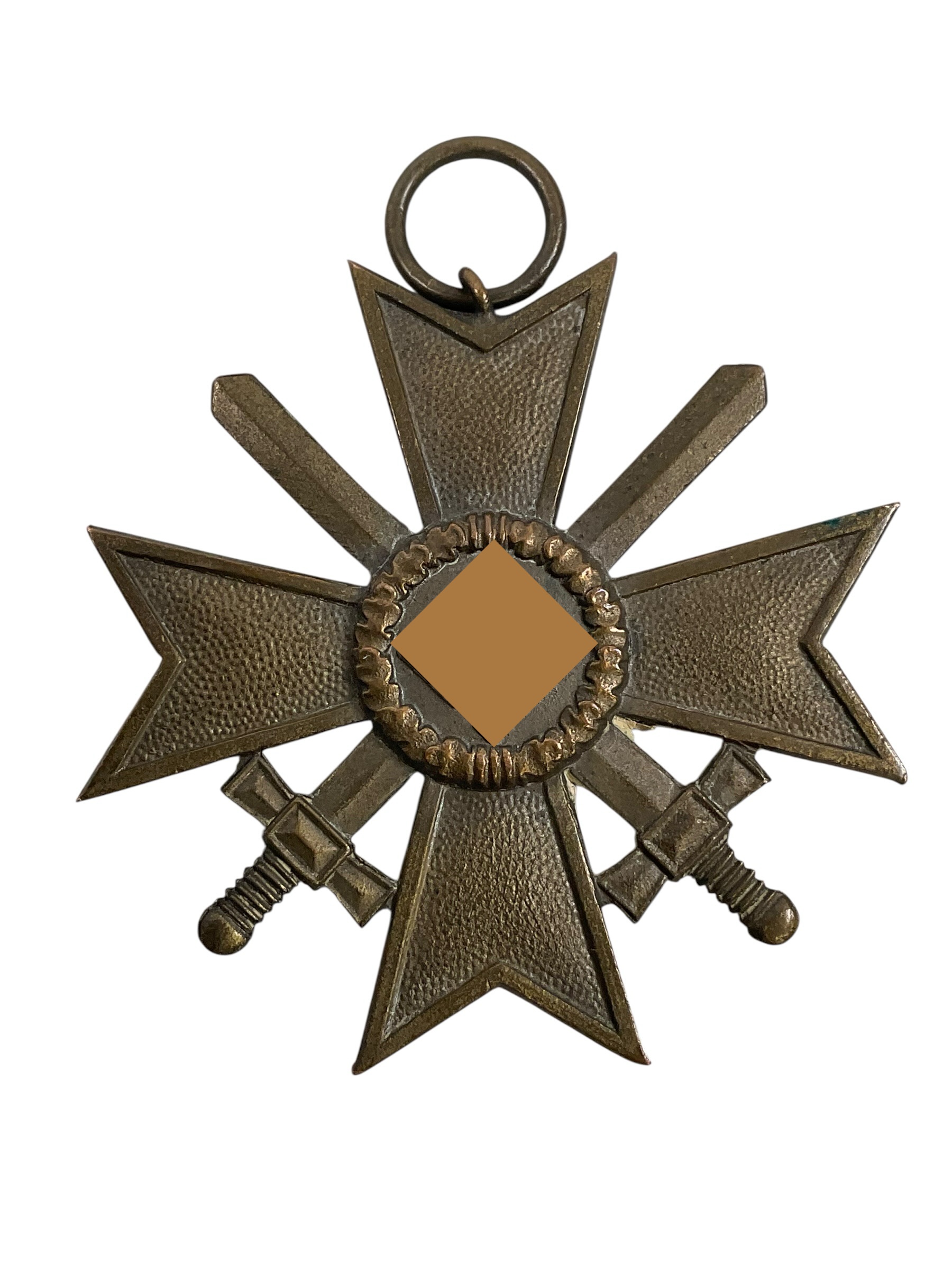 WW2 German War Merit Cross With Swords Full Size No Ribbon No Maker Mark WW2 German War Merit Cross With Swords Full Size No Ribbon No Maker Mark