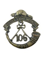 Canadian Militia 106th Battalion Winnipeg Light Infantry Cap Badge Canadian Militia 106th Battalion Winnipeg Light Infantry Cap Badge