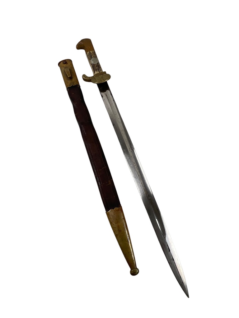 WW1 Imperial German Rural Police Bayonet With Scabbard Maker WKC Distributor Muhlenfeld Barmen WW1 Imperial German Rural Police Bayonet With Scabbard Maker WKC Distributor Muhlenfeld Barmen