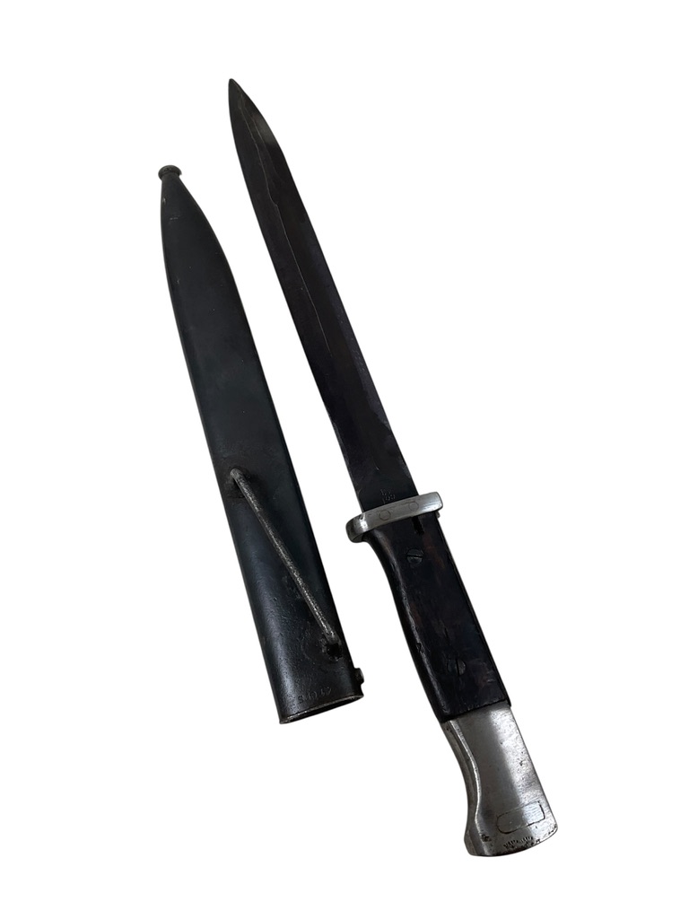 WW2 German K98 Bayonet With Scabbard Dated 1941 and 1943 Captured French WW2 German K98 Bayonet With Scabbard Dated 1941 and 1943 Captured French