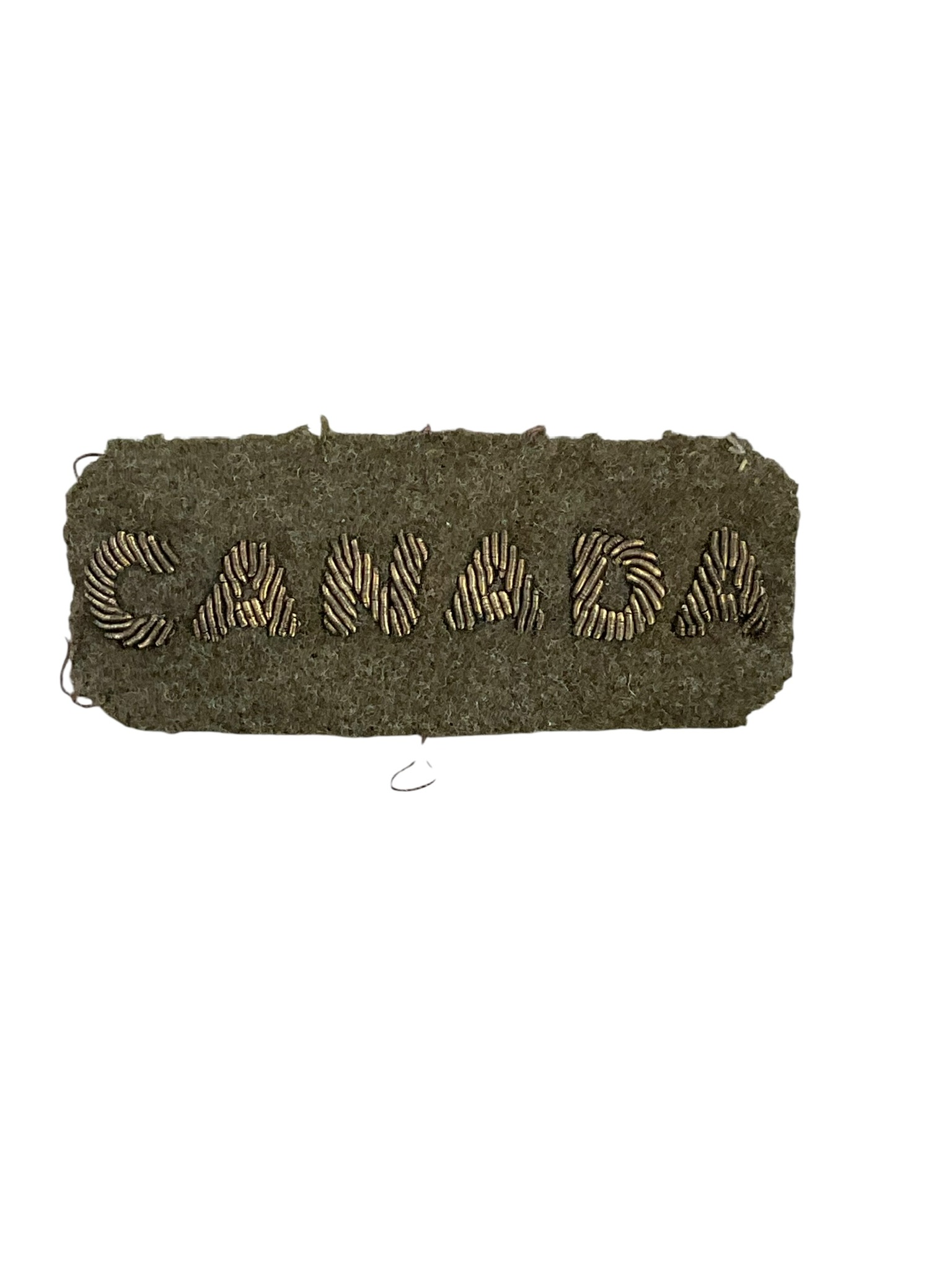 WW1 Canadian CEF CANADA Officer's Bullion Wire Shoulder Title Insignia Single WW1 Canadian CEF CANADA Officer's Bullion Wire Shoulder Title Insignia Single