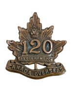 WW1 Canadian CEF 120th Battalion Collar Insignia Single