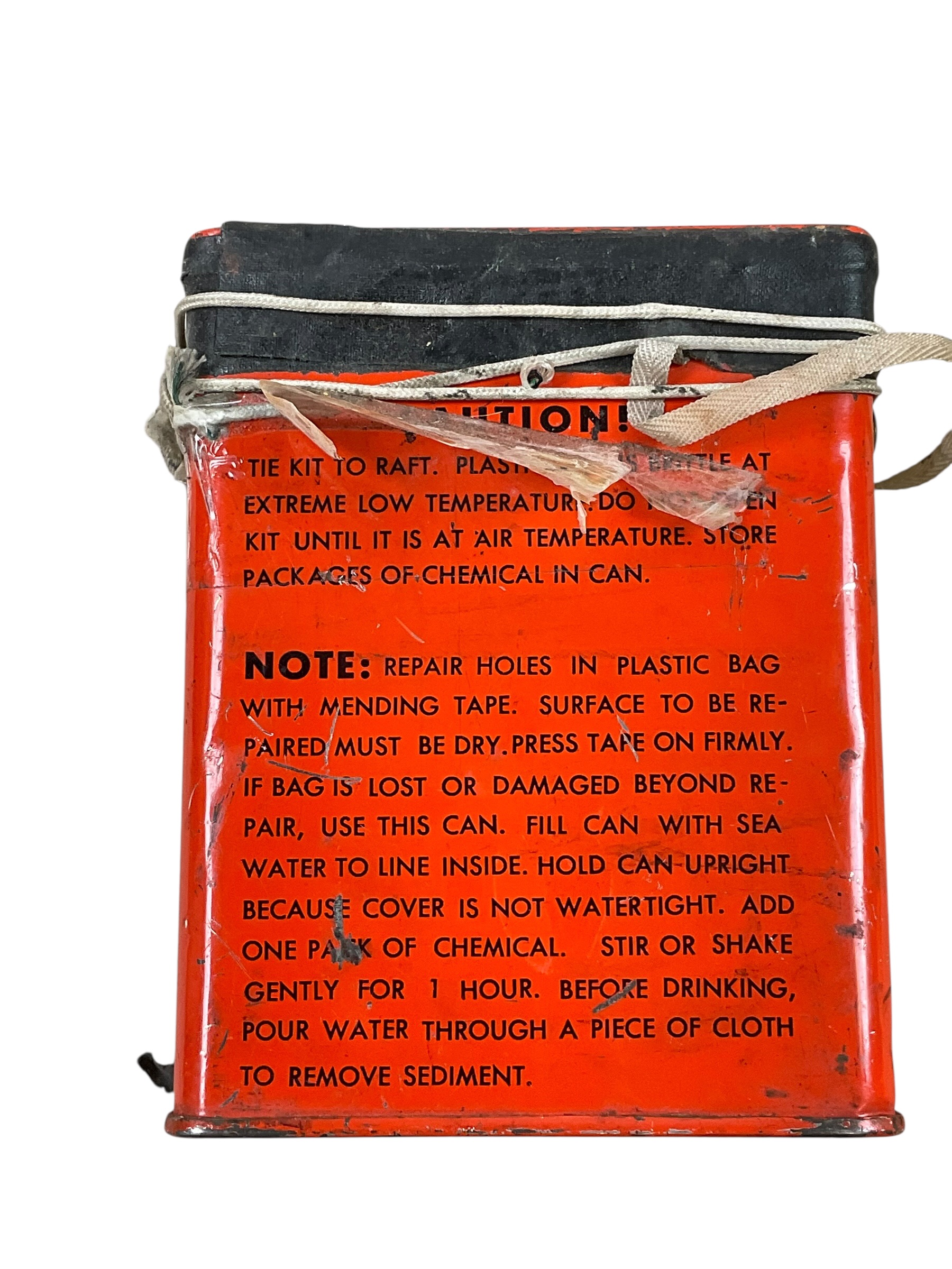 US USN USMC Pilot Survival Kit Desalter Sea Water Mk2 Type 2 Dated 1965 US USN USMC Pilot Survival Kit Desalter Sea Water Mk2 Type 2 Dated 1965