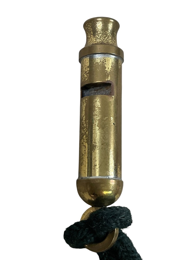 Canadian Rifle Regiment Black Lanyard With Brass Whistle Canadian Rifle Regiment Black Lanyard With Brass Whistle