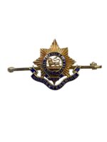 WW1 British BEF Worcestershire Regiment 15K Gold Sweetheart Lapel Badge
