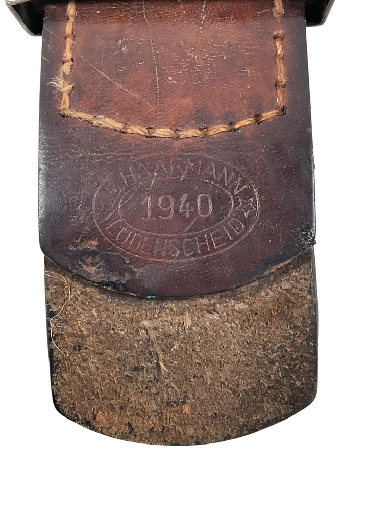 WW2 German Army Belt and Buckle Dated 1940 Maker B. Haarmann WW2 German Army Belt and Buckle Dated 1940 Maker B. Haarmann