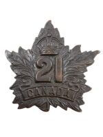 WW1 Canadian CEF 21st Battalion Cap Badge WW1 Canadian CEF 21st Battalion Cap Badge