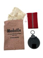 WW2 German Eastern Front Medal Full Size With Packet of Issue Maker Maybauer