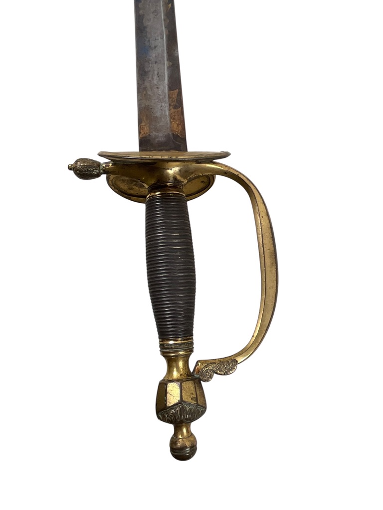 British Infantry Pattern 1796 Officer's Sword With Partial Scabbard British Infantry Pattern 1796 Officer's Sword With Partial Scabbard