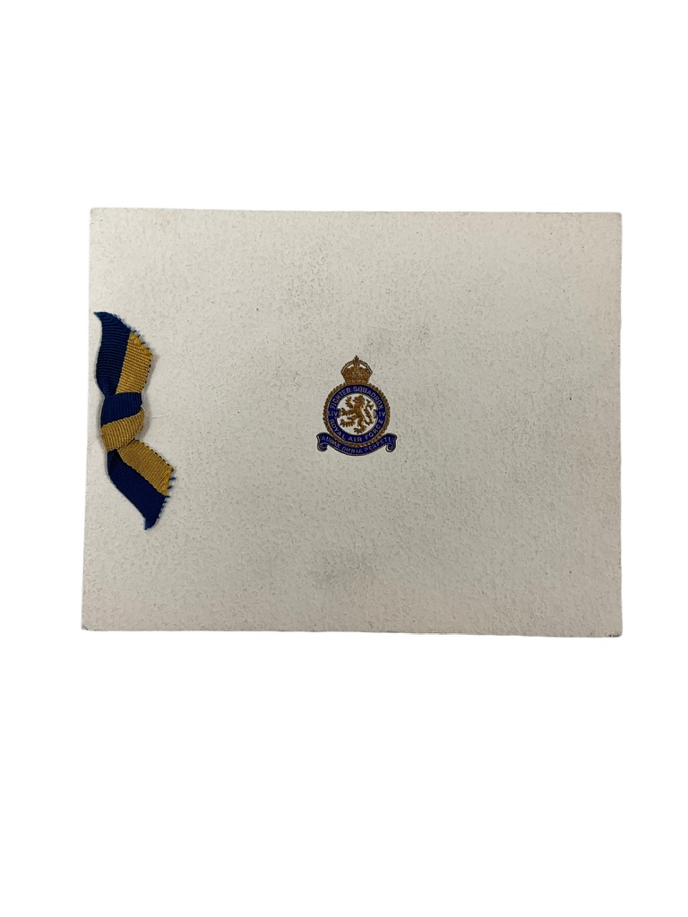 British RAF 54th Fighter Squadron Christmas Card British RAF 54th Fighter Squadron Christmas Card