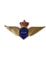 Dutch KLM Airlines Skipper Junior Pilot Wings Metal