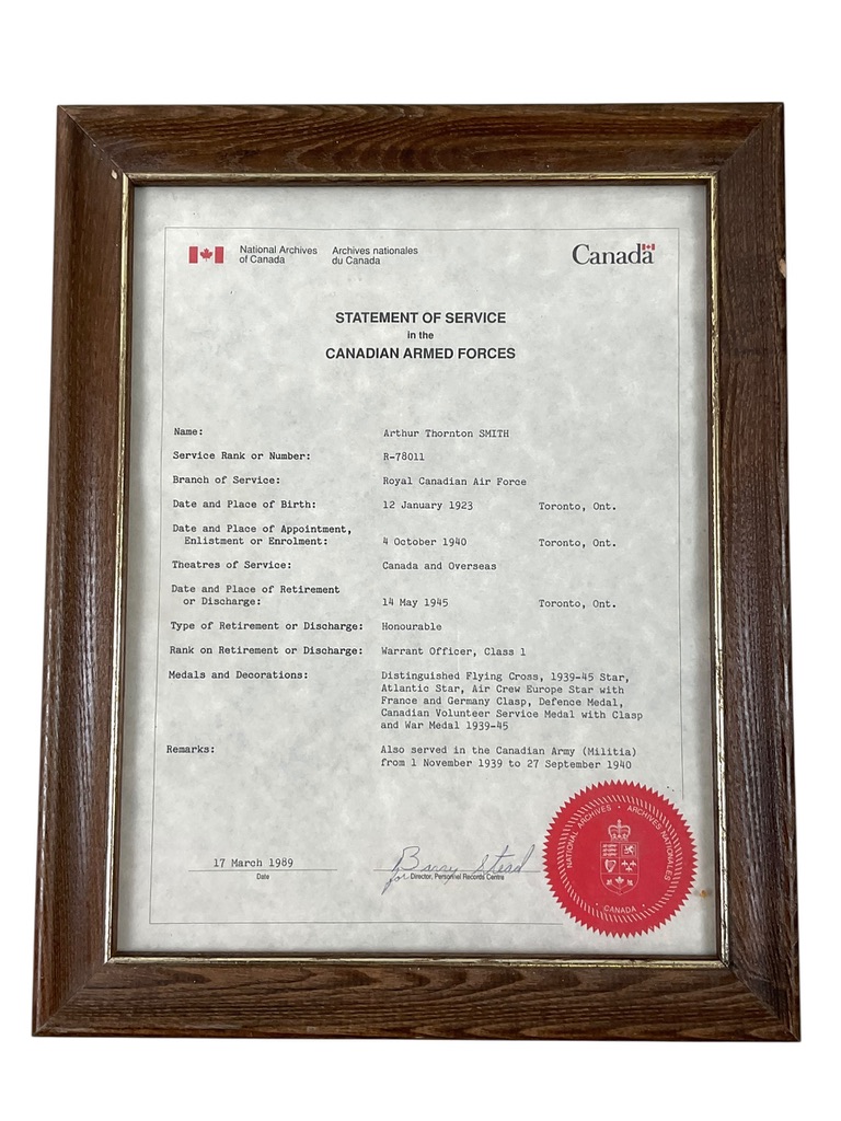 WW2 Canadian RCAF DFC Log Book Medal Group WW2 Canadian RCAF DFC Log Book Medal Group