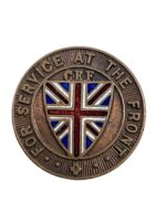 WW1 Canadian CEF For Service At The Front No 135745 Lapel Pin