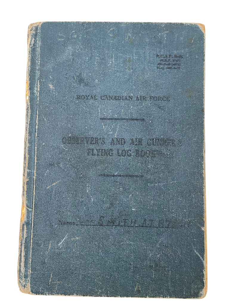 WW2 Canadian RCAF DFC Log Book Medal Group WW2 Canadian RCAF DFC Log Book Medal Group