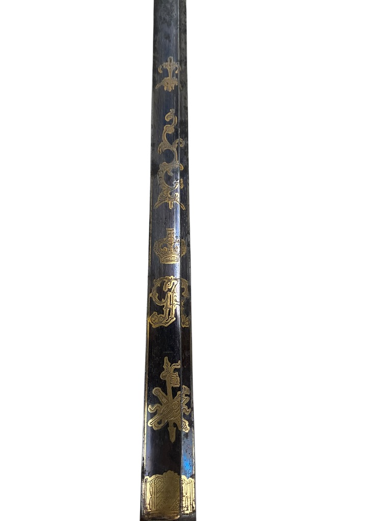British Infantry Pattern 1786 Officer's Sword With Blue Blade British Infantry Pattern 1786 Officer's Sword With Blue Blade