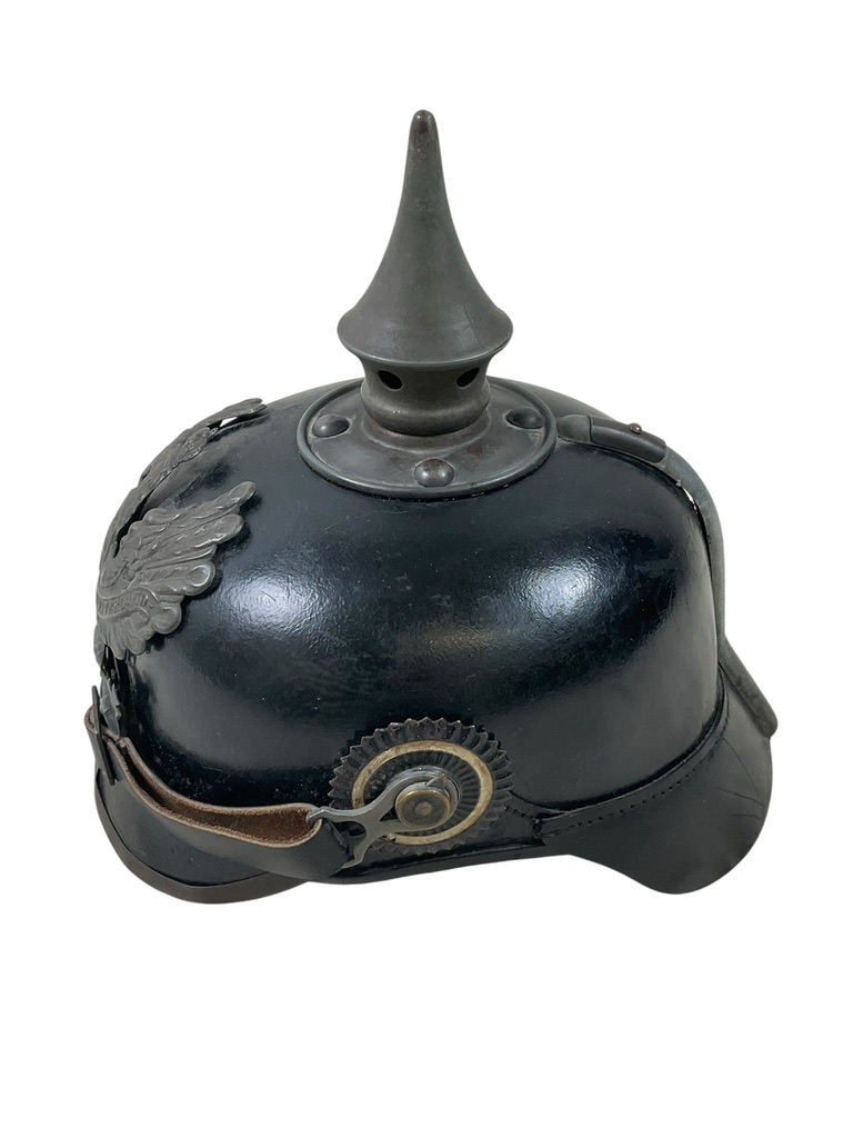 WW1 Imperial German Prussian 1915 Leather Pickelhaube WW1 Imperial German Prussian 1915 Leather Pickelhaube