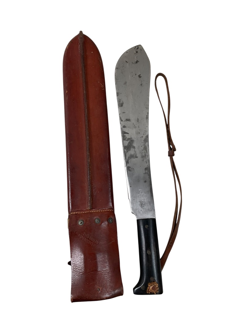 WW2 Canadian Army Bren Gun Carrier Machete With Scabbard Dated 1940 and 1942 WW2 Canadian Army Bren Gun Carrier Machete With Scabbard Dated 1940 and 1942