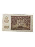 WW2 Polish 100 Zlotych Banknote Dated March 1940