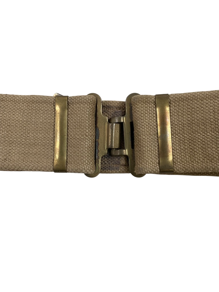 British Army P37 Web Belt Size Large Dated 1951 Broad Arrowed British Army P37 Web Belt Size Large Dated 1951 Broad Arrowed