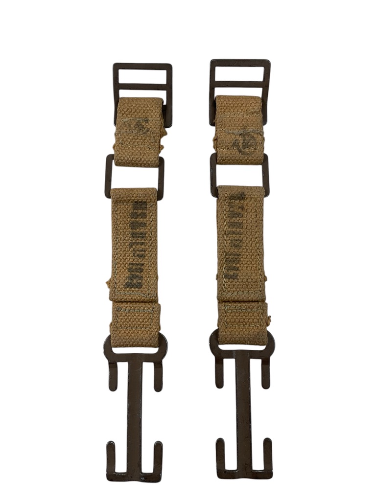 WW2 Canadian Army P37 Cheaters Brace Attachments Pair WW2 Canadian Army P37 Cheaters Brace Attachments Pair