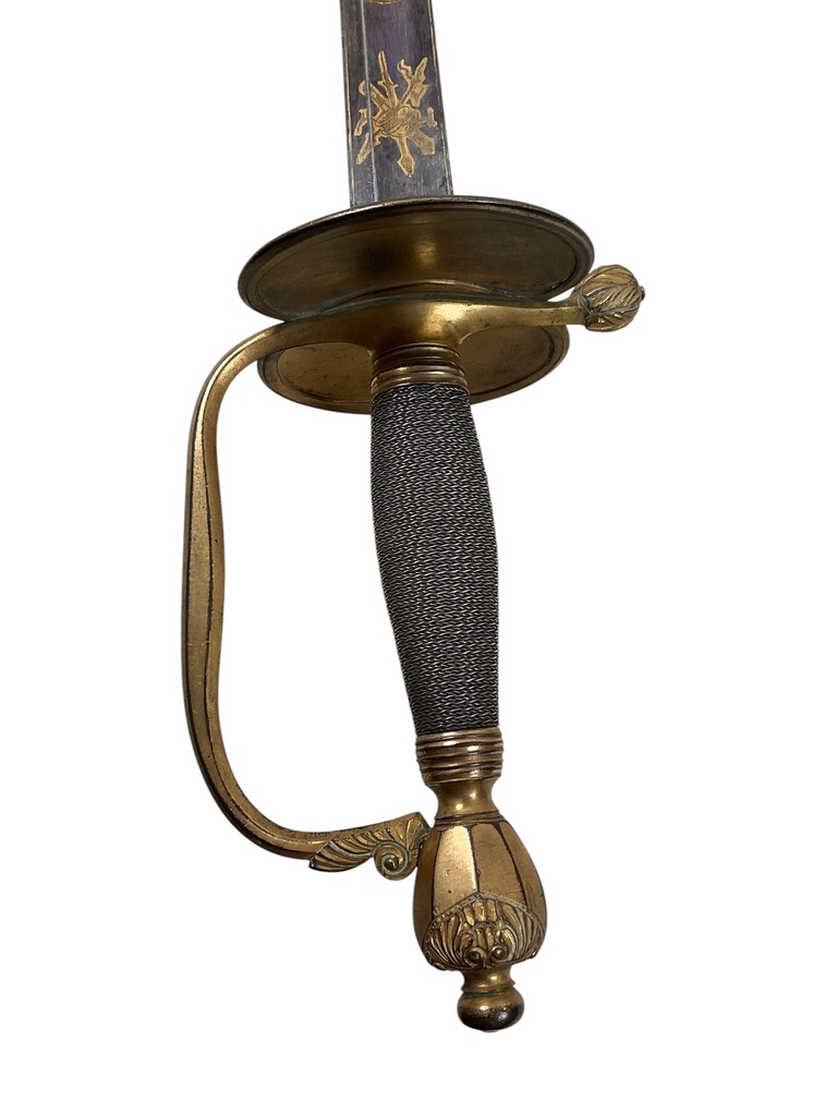 British Infantry Pattern 1786 Officer's Sword With Blue Blade British Infantry Pattern 1786 Officer's Sword With Blue Blade