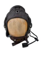 Chinese Air Force MiG Brown Leather Pilots Helmet