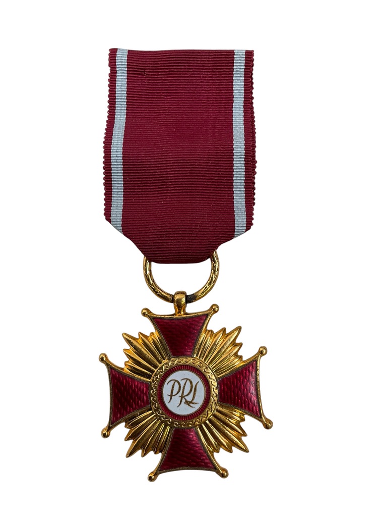 Polish Poland Gold Cross of Merit Full Size In Case Polish Poland Gold Cross of Merit Full Size In Case