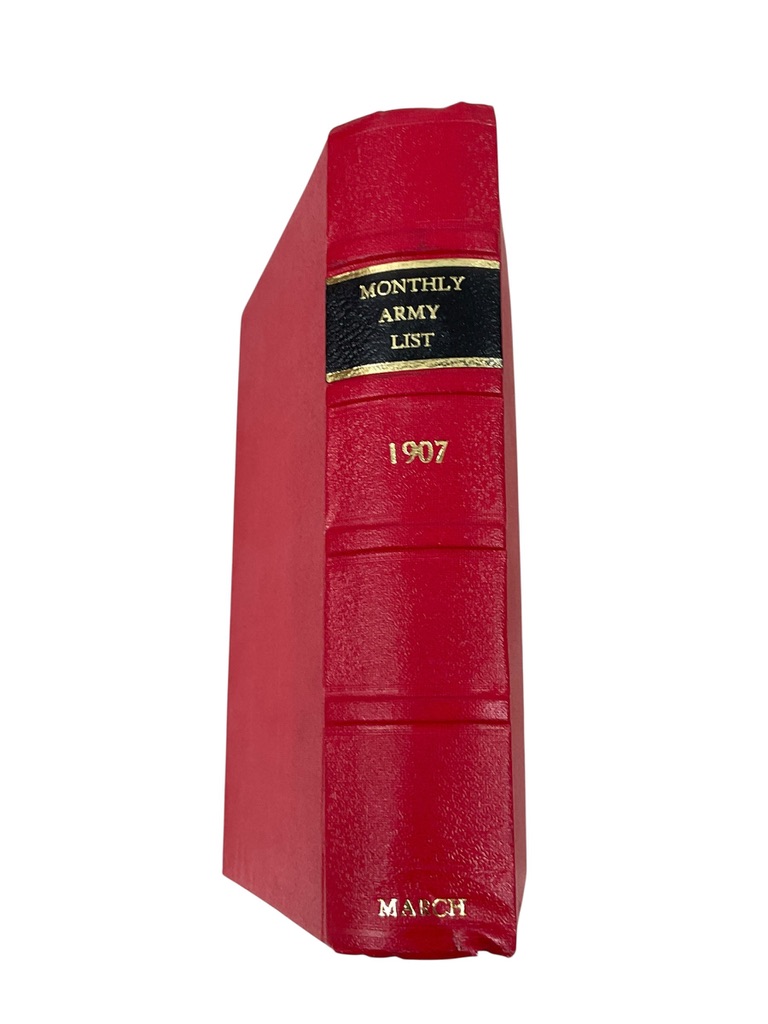 British The Monthly Army List March 1907 Used Hardcover Reference Book British The Monthly Army List March 1907 Used Hardcover Reference Book