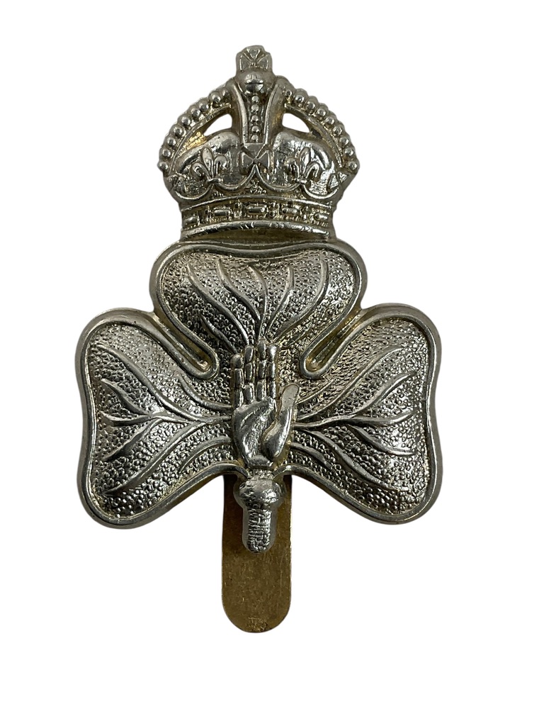 WW2 British 14th Battalion Royal Irish Rifles Cap Badge WW2 British 14th Battalion Royal Irish Rifles Cap Badge